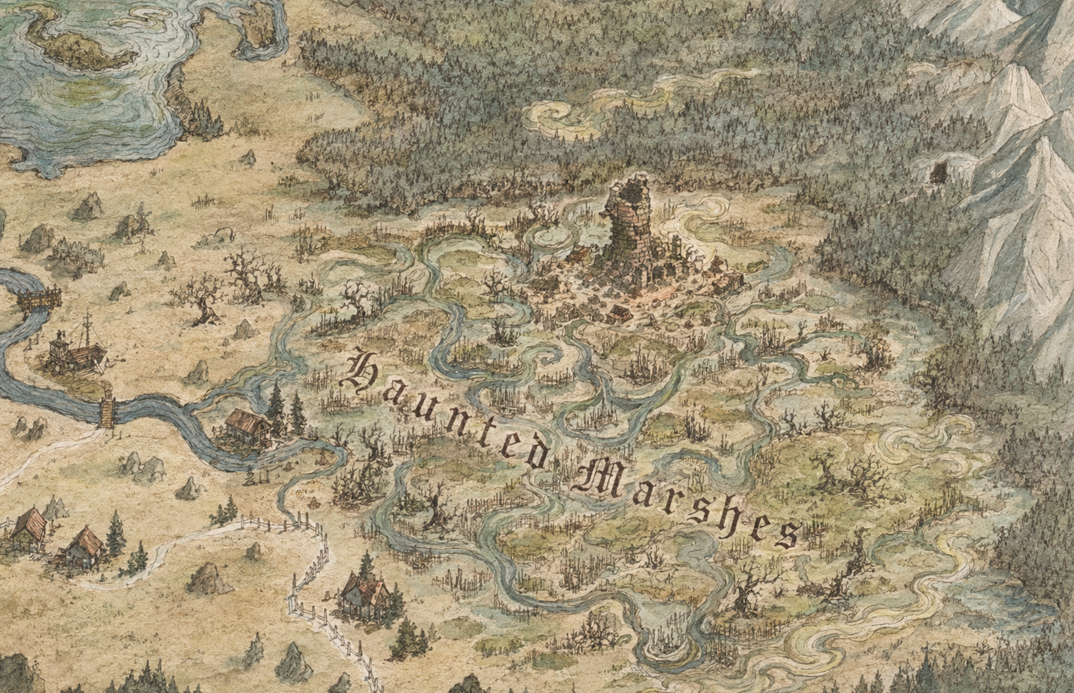 Haunted Marshes Map